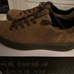 Ecco Brown Waterproof Gortex Size 11.5 STREET TRAY GTX SNEAKER